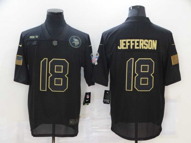 Nike Vikings 18 Justin Jefferson Black 2020 Salute To Service Limited Jersey,We sell and wholesale Nike Vikings 18 Justin Jefferson Black 2020 Salute To Service Limited Jersey on line form chian!